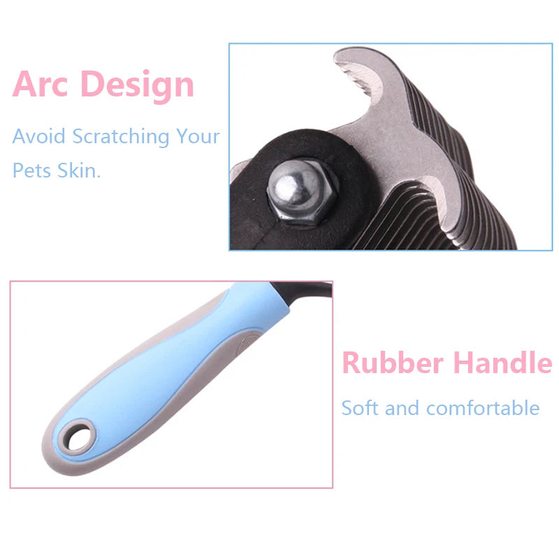 Pet Fur Knot Cutter Brush 2 Sided Hair Removal Comb