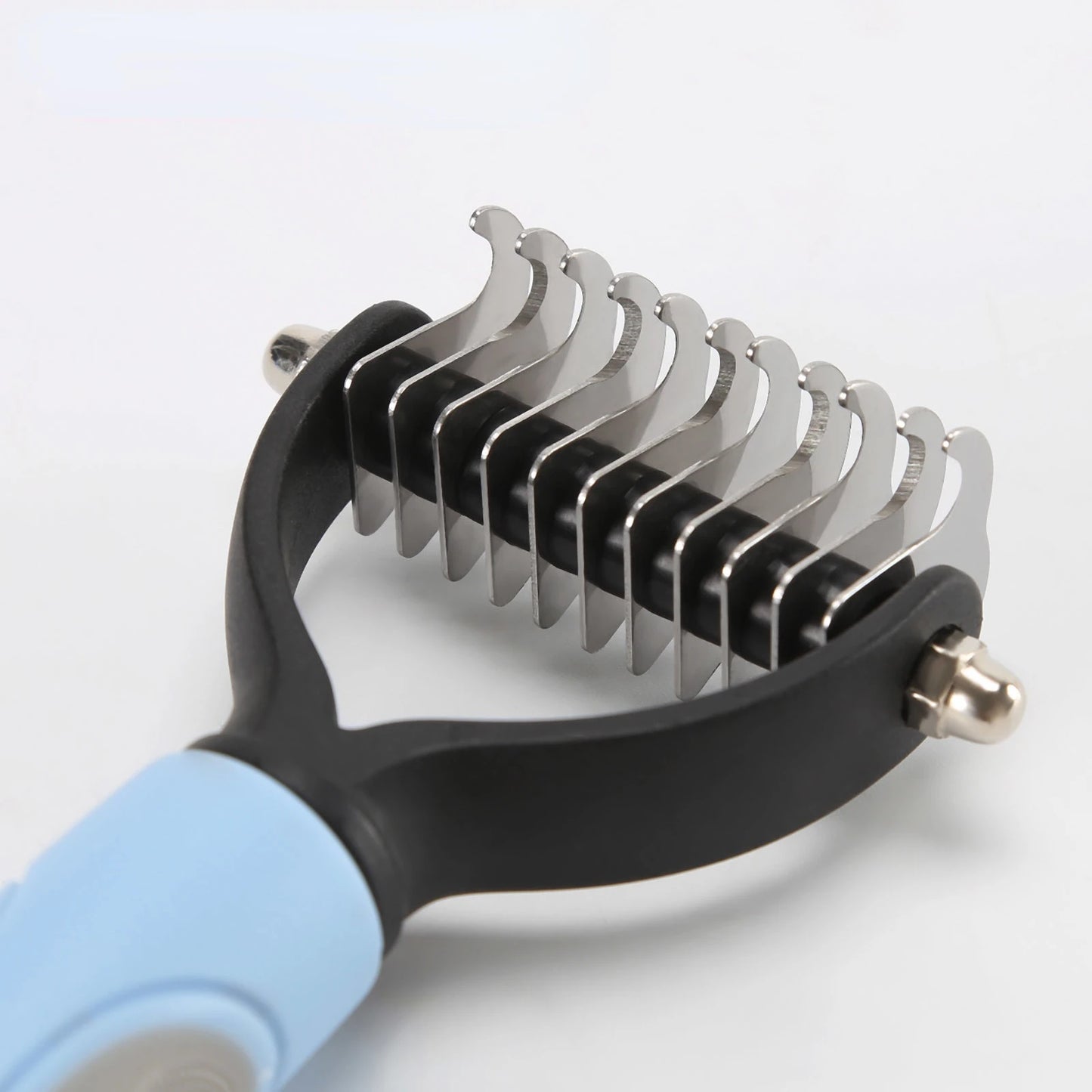 Pet Fur Knot Cutter Brush 2 Sided Hair Removal Comb