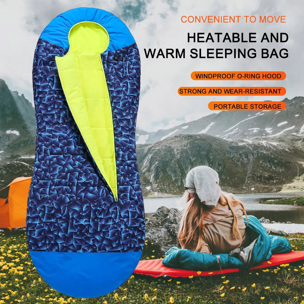 Lightweight Waterproof USB Charging Electric Heated Sleeping Bag